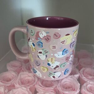 Cute Pink Mug with Heart Designs